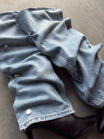 LIGHT BLUE DENIM HEELS